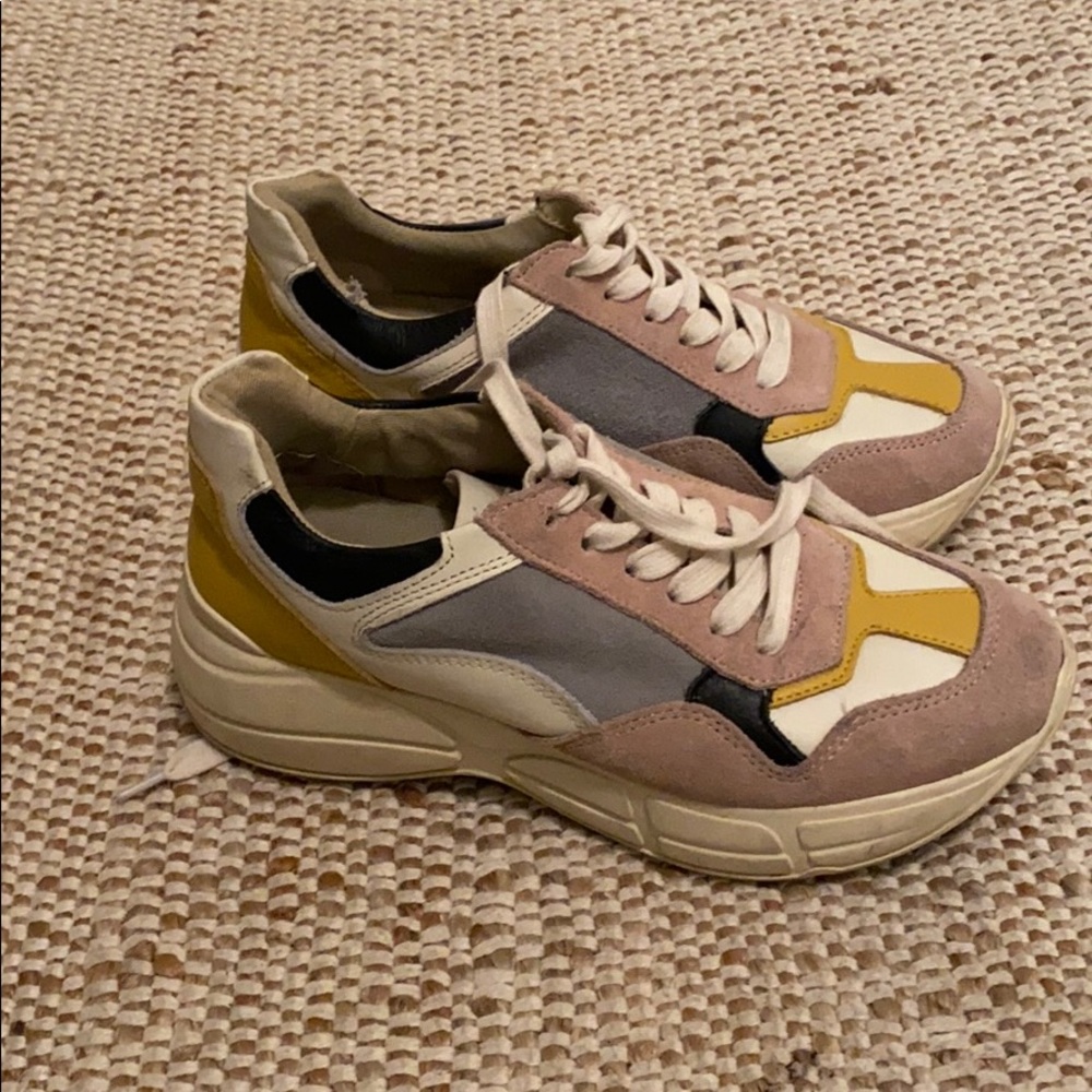 Steve Madden Memory Lace Up Athletic Sneakers,Pink
